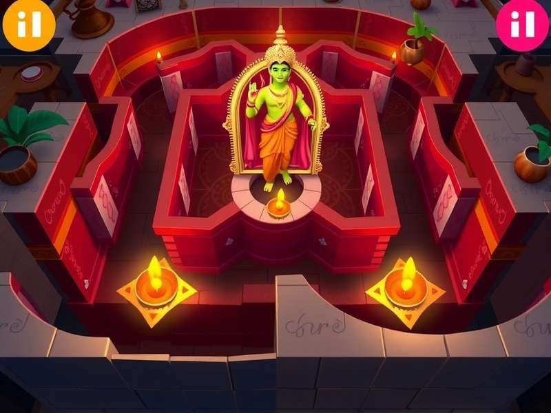 Diwali festival maze in Temple Maze Master